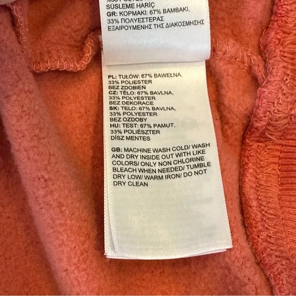THE NORTH FACE Box NSE Never Stop Exploring Rose Salmon Pink Hoodie XS - Picture 10 of 12
